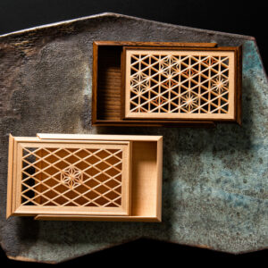 信州組子 名片夾（名片盒）【信州組子】採用長野・木曾檜製作